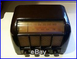 Vintage ART DECO Sentinel Tube Radio Model 302-W Works Great Lights Up Mint