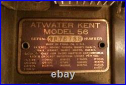 Vintage ATWATER KENT 56 Little Stove Model with chassis & speaker NON WORKING