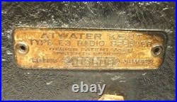 Vintage ATWATER-KENT E-3 SPEAKER Working 11 SPEAKER on stand / 912 ohms