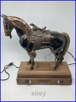 Vintage Abbotwares Model Z477 Copper Horse Radio Works