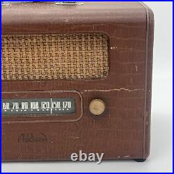 Vintage Addison Radio Model 16 Canada 5 Tube Broadcast 1948-1949 Brown Rare