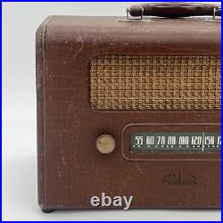 Vintage Addison Radio Model 16 Canada 5 Tube Broadcast 1948-1949 Brown Rare