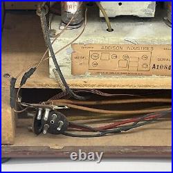 Vintage Addison Radio Model 16 Canada 5 Tube Broadcast 1948-1949 Brown Rare