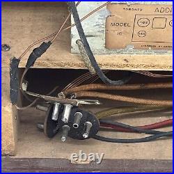 Vintage Addison Radio Model 16 Canada 5 Tube Broadcast 1948-1949 Brown Rare