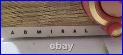 Vintage Admiral 5T3 Pink Tube Radio