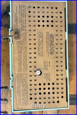 Vintage Admiral Radio Clock Y3149 1963 Turquoise Blue The Celebrity Works