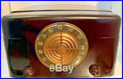 Vintage Admiral Radio Phonograph Record Player Model 6S12N Art Deco