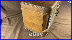 Vintage Admiral Wood Tabletop Shelf Tube Radio Great Decor