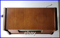 Vintage Air King 1946 Model No. 4603-1 Wood Tube Table Radio Works Great