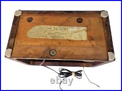 Vintage Air King 1946 Model No. 4603-1 Wood Tube Table Radio Works Great