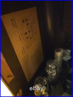 Vintage Airline 93BR-715A Tabletop Pushbutton AM/SW Radio For Restoration