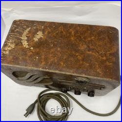Vintage Airline Montgomery Ward Art Deco Tube Radio 1939-40 6 Tube For Repair