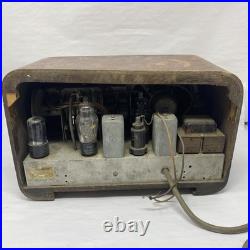 Vintage Airline Montgomery Ward Art Deco Tube Radio 1939-40 6 Tube For Repair