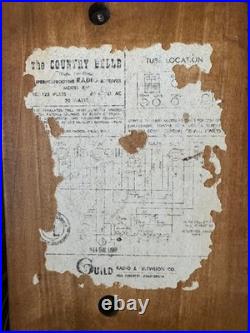 Vintage American Guild Country Belle Tube Radio Am Receiver Antique Radio