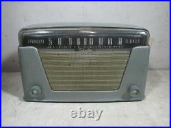 Vintage/Antique 1948/49 Silvertone 8005 Tube Radio Works Sears Blue Ice Metallic