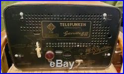 Vintage Antique 1957 Telefunken Gavotte 8 U Hifi Tube Radio Germany Works! Rare
