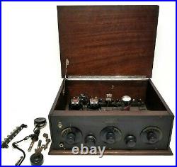 Vintage Antique Aladdin Tube Radio Ham Receiver 1736 AS IS Spencer Radio Fone