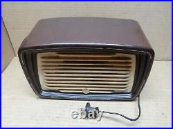 Vintage Antique BULGARIAN Bakelite Radio 1959' ELPROM OLD WORKING RADIO ARD DECO