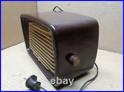 Vintage Antique BULGARIAN Bakelite Radio 1959' ELPROM OLD WORKING RADIO ARD DECO