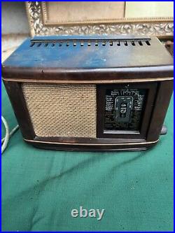 Vintage Antique Bakelite Radio Philips 205 U 07 Tube Made in Holland