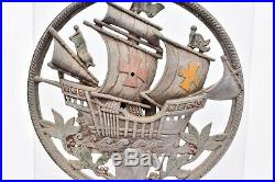 Vintage Antique Cast Iron Speaker Ship Front Faced Old Nautical Enchanter Jodra