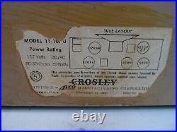 Vintage Antique Crosley model 11-1076 plastic top radio working condition