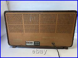 Vintage Antique Delmonico PB-741 Multiband Tube Radio 50s-60s Powers on with Noise