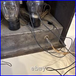 Vintage Antique Edison 1932 R5A Cathedral Radio 5 Tube Rare Model Powers On