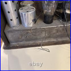 Vintage Antique Edison 1932 R5A Cathedral Radio 5 Tube Rare Model Powers On