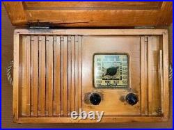 Vintage Antique Emerson Patriot Chest Radio 1942, Restored, Works Great