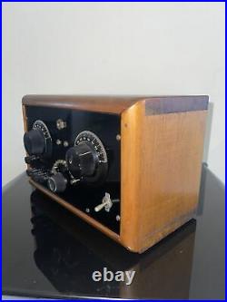 Vintage Antique Home Brew Radio Receiver Globe Tubes Bakelite Knobs Homemade Kit