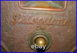 Vintage/Antique Metal SilverTone Tube Radio(Parts/Collect)