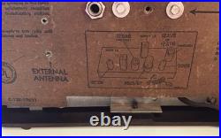 Vintage Antique Montgomery Wards Airline AM Tube Radio Bakelite Works 15BR-1543A