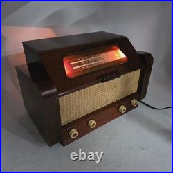 Vintage Antique PHILCO 48-475 TABLETOP Tube RADIO Wood Cabinet Working See Video