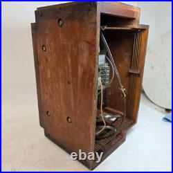 Vintage Antique PHILCO 48-475 TABLETOP Tube RADIO Wood Cabinet Working See Video