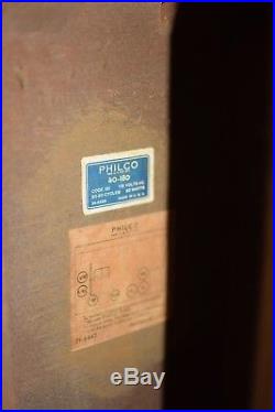 Vintage Antique Philco 40-180 Standing Console RADIO 1939 Pre-WWII