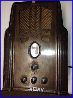 Vintage Antique Philco 620B Tube Radio