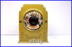 Vintage Antique Philmore Deluxe Rare Solid Green Bakelite Radio Receiver