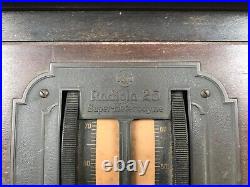 Vintage Antique Rca Radiola 25 Super Heterodyne Tube Radio