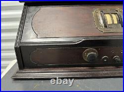 Vintage Antique Rca Radiola 25 Super Heterodyne Tube Radio & Loop Antenna
