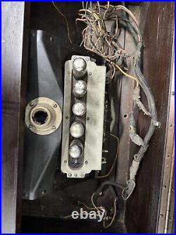 Vintage Antique Rca Radiola 25 Super Heterodyne Tube Radio & Loop Antenna