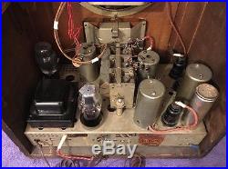 Vintage Antique Serviced RCA Victor Transister Tube Ham Radio Receiver T 7-5