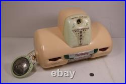 Vintage Antique Tube Dahlberg Solid Pink Coin-op Working Pillow Speaker Radio