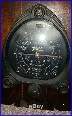Vintage Antique Zenith 6-s-254 1938 Tube Radio Chassis 5644 Police Band Rare