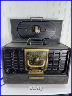 Vintage Antique Zenith TransOceanic Tube Radio 1940s Chassis 5G40 Works LOOK