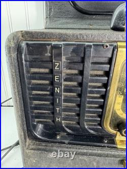 Vintage Antique Zenith TransOceanic Tube Radio 1940s Chassis 5G40 Works LOOK