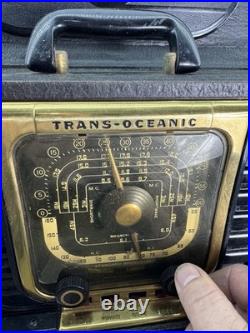 Vintage Antique Zenith TransOceanic Tube Radio 1940s Chassis 5G40 Works LOOK