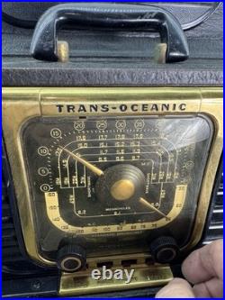 Vintage Antique Zenith TransOceanic Tube Radio 1940s Chassis 5G40 Works LOOK