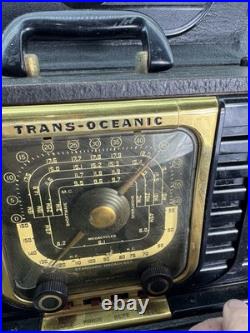 Vintage Antique Zenith TransOceanic Tube Radio 1940s Chassis 5G40 Works LOOK