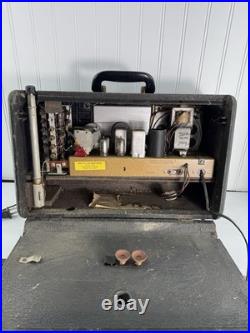 Vintage Antique Zenith TransOceanic Tube Radio 1940s Chassis 5G40 Works LOOK